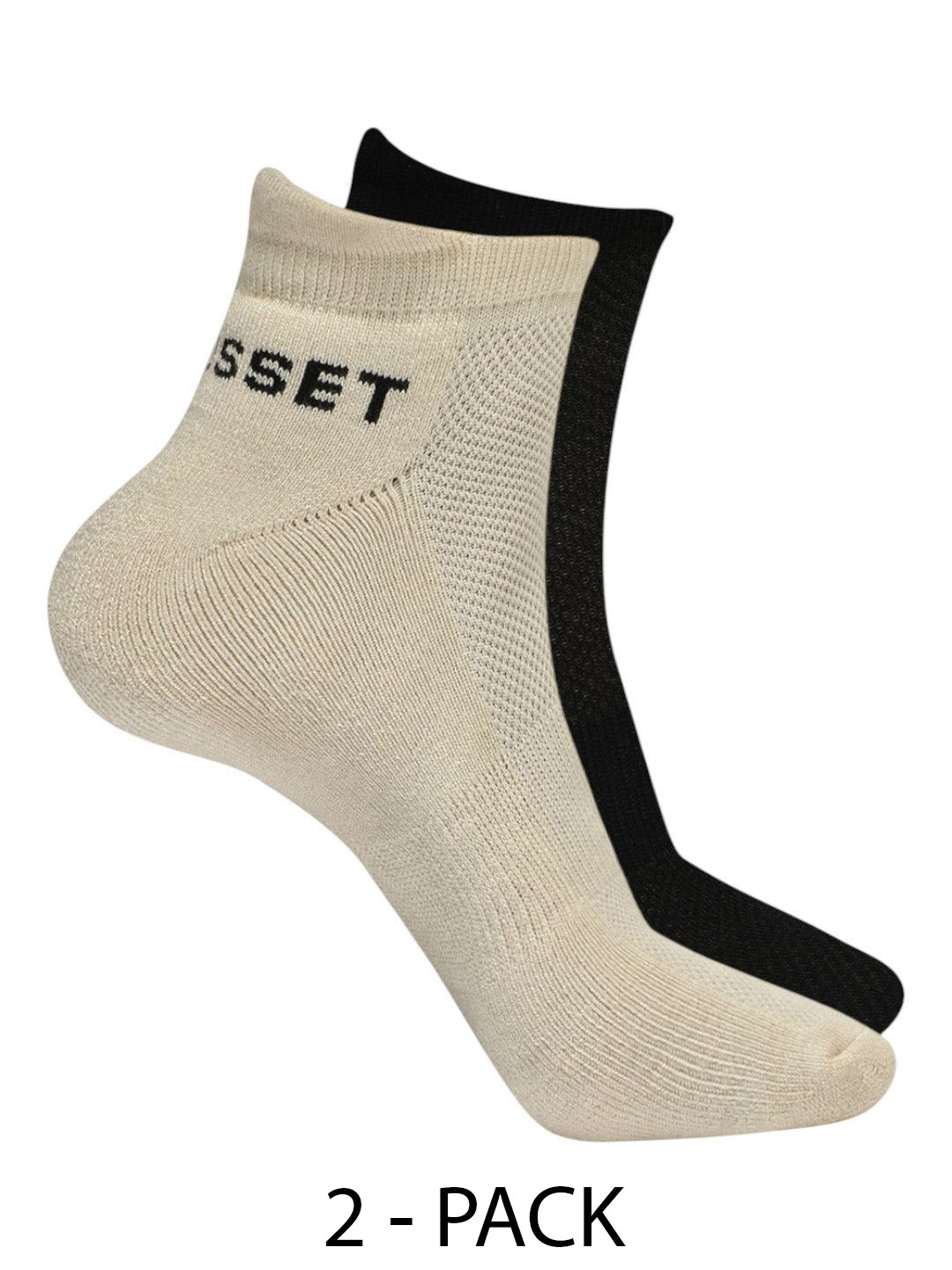 

CRUSSET Men Pack of 2 Bamboo Super Soft & Odour Free Breathable Ankle Length Socks, Grey