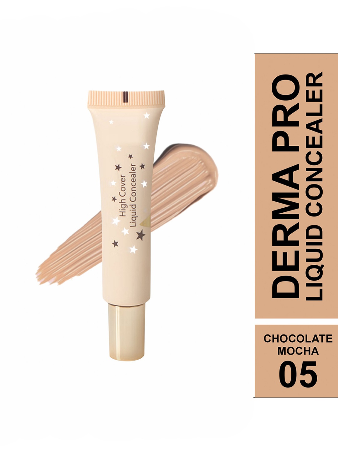 

TEEN TEEN COSMETICS Derma Pro Liquid Concealer - 10 g - Chocolate Mocha 05, Beige