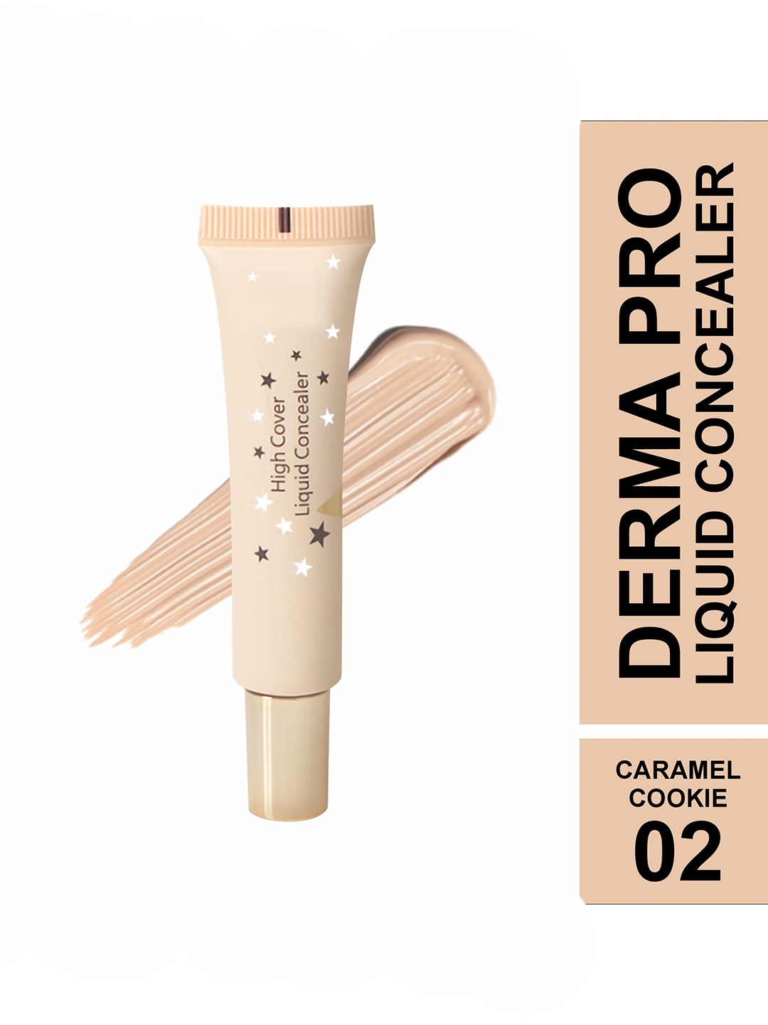 

TEEN TEEN COSMETICS Derma Pro Liquid Concealer - 10 g - Caramel Cookie 02, Beige