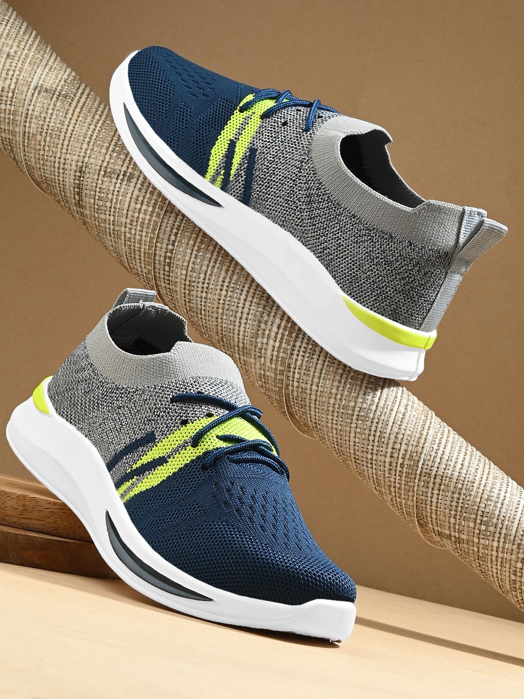 

BIRDE Boys Flyknit Slip-On Sneakers, Navy blue