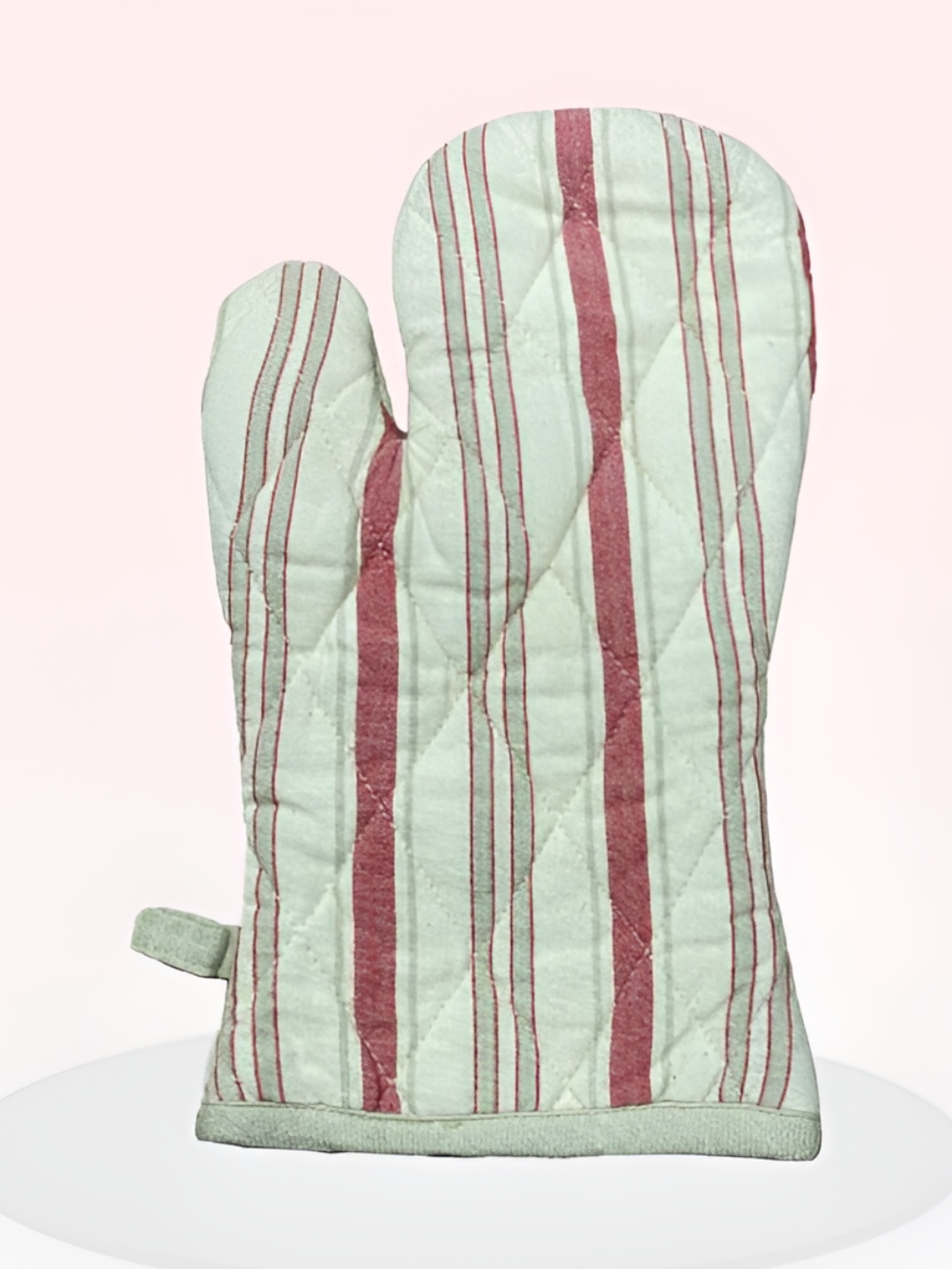 

SAJAVAT Beige & Maroon Printed Cotton Oven Gloves