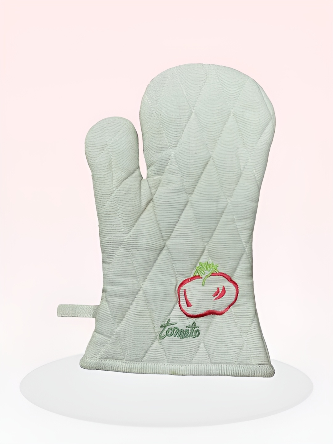 

SAJAVAT Beige & Red Embroidered Pure Cotton Oven Gloves