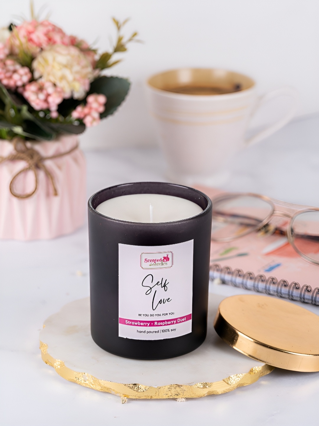 

Scented Stories Self Love White & Berry Scented Jar Candle