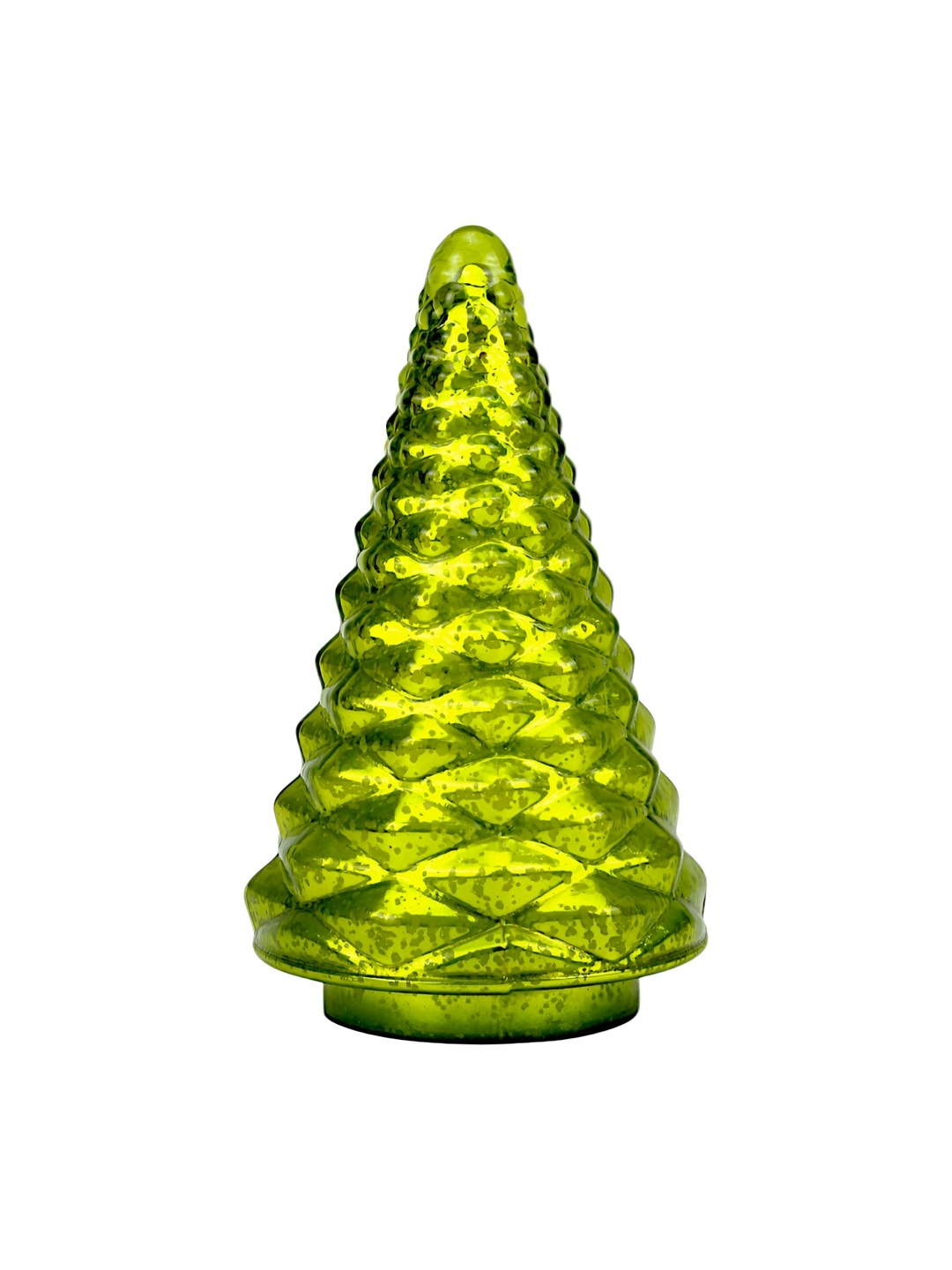 

Hind Decor Green Glass Christmas Tree Showpiece