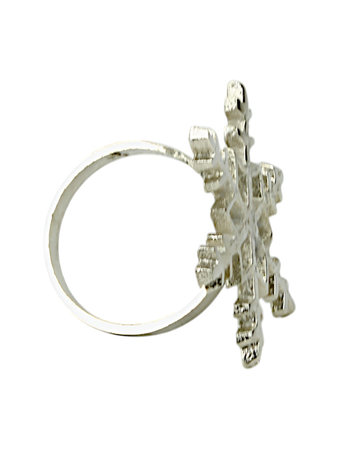 

Hind Decor Silver Toned Glossy Snow Design Napkin Holder