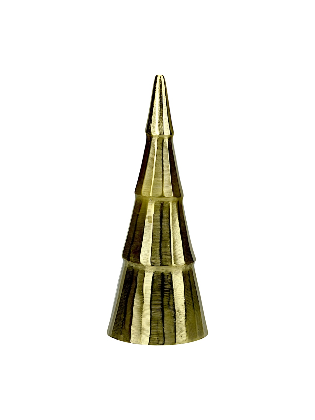 

Hind Decor Gold Toned Christmas Cone Showpiece