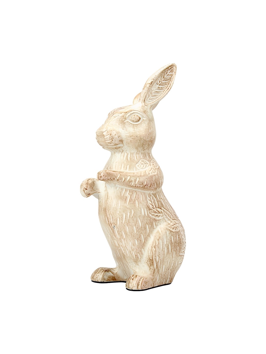 

Hind Decor White & Brown Aluminium Elegant Bunny Birds and Animals Figurine Showpiece