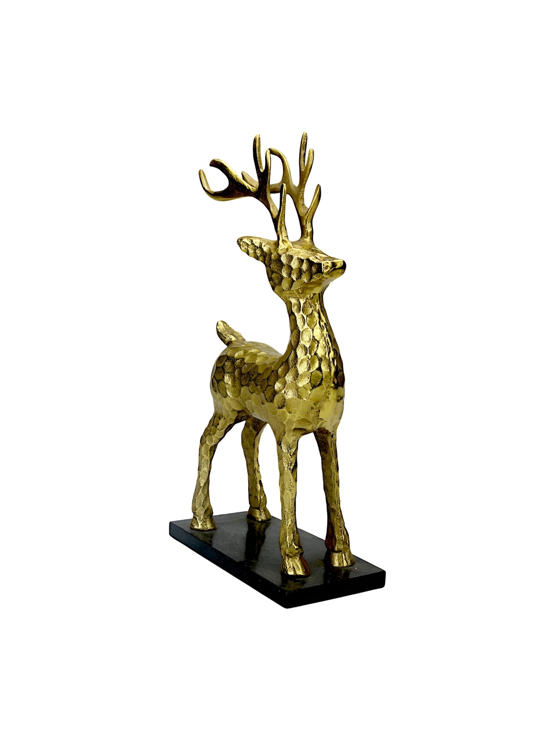 

Hind Decor Gold Toned Aluminium Deer Showpiece
