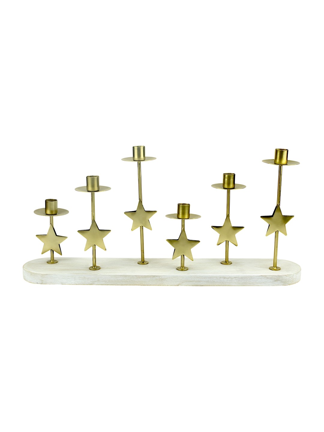 

Hind Decor Gold Toned Handcrafted Star Candle Holder