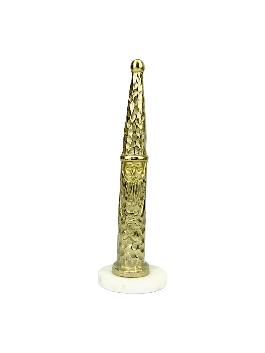 

Hind Decor Gold Toned Santa Claus Cone Showpiece
