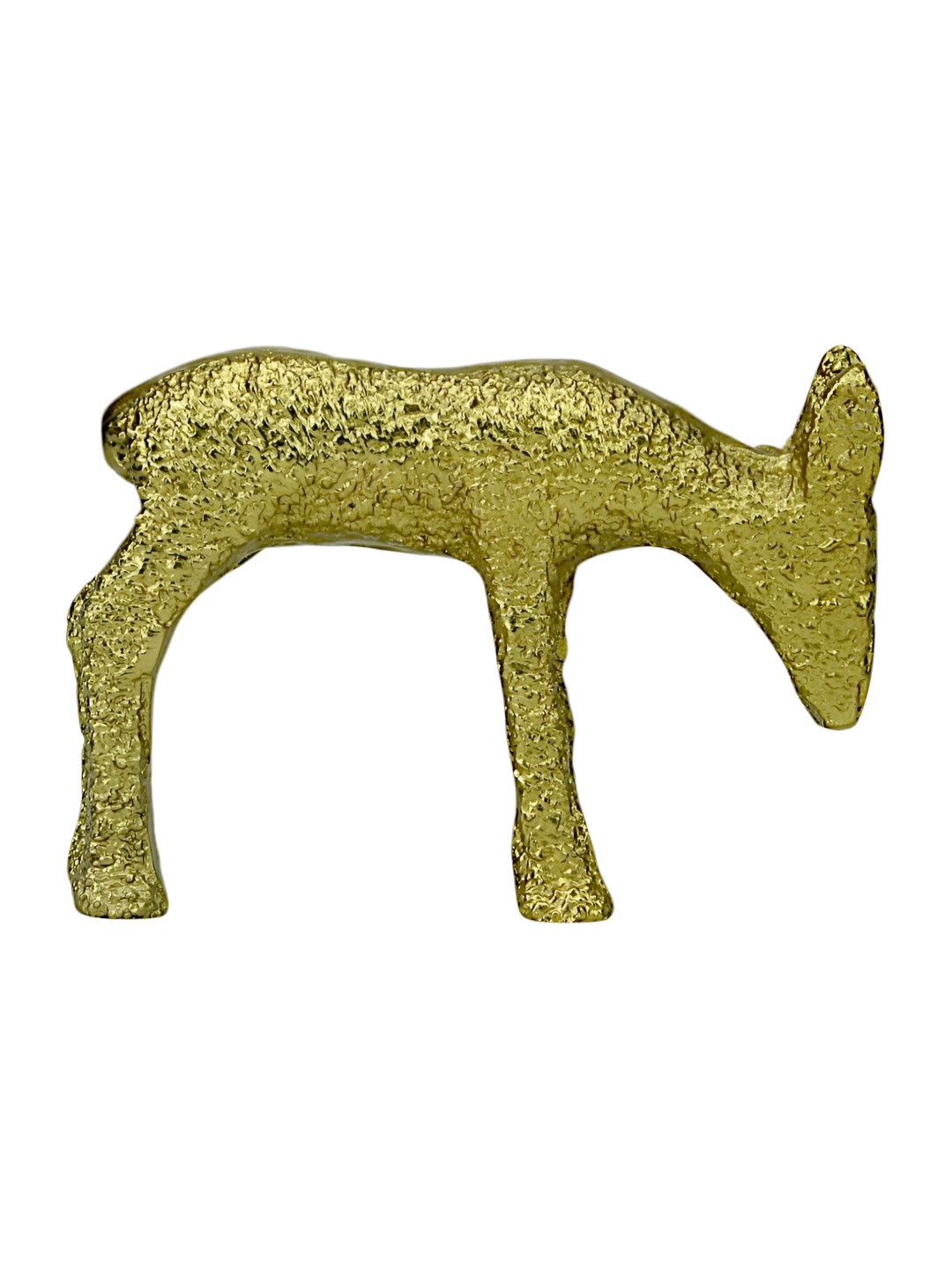 

Hind Decor Gold-Toned Standing Reindeer Birds and Animals Figurine Showpiece