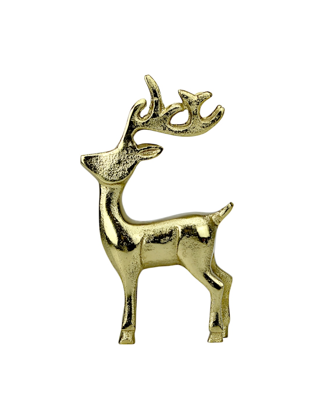 

Hind Decor Gold Toned Standing Deer Showpiece