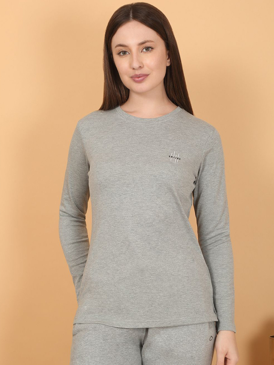 

Sweet Dreams Women Round Neck Lounge Tshirt, Grey