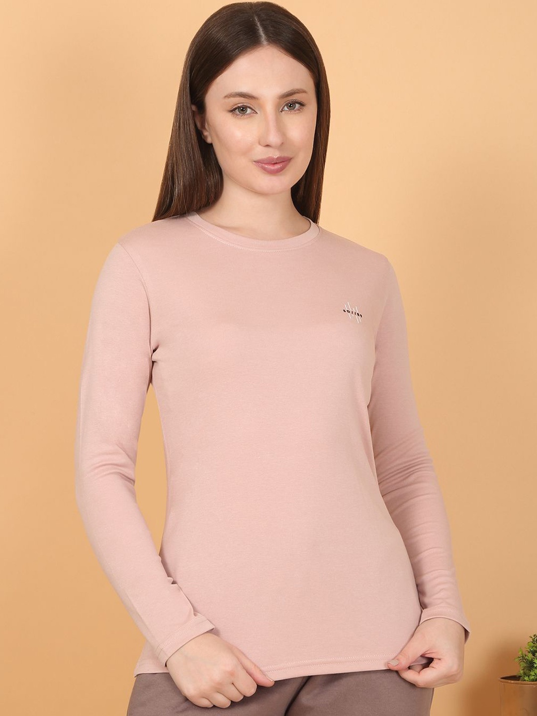 

Sweet Dreams Long Sleeves Lounge Tshirt, Peach