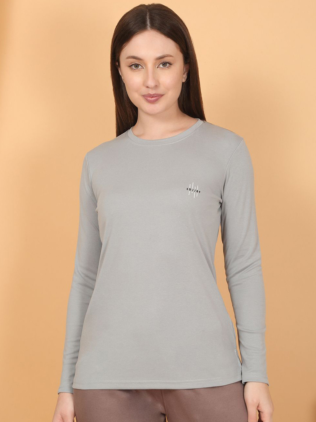 

Sweet Dreams Women Long Sleeves Lounge Tshirt, Silver