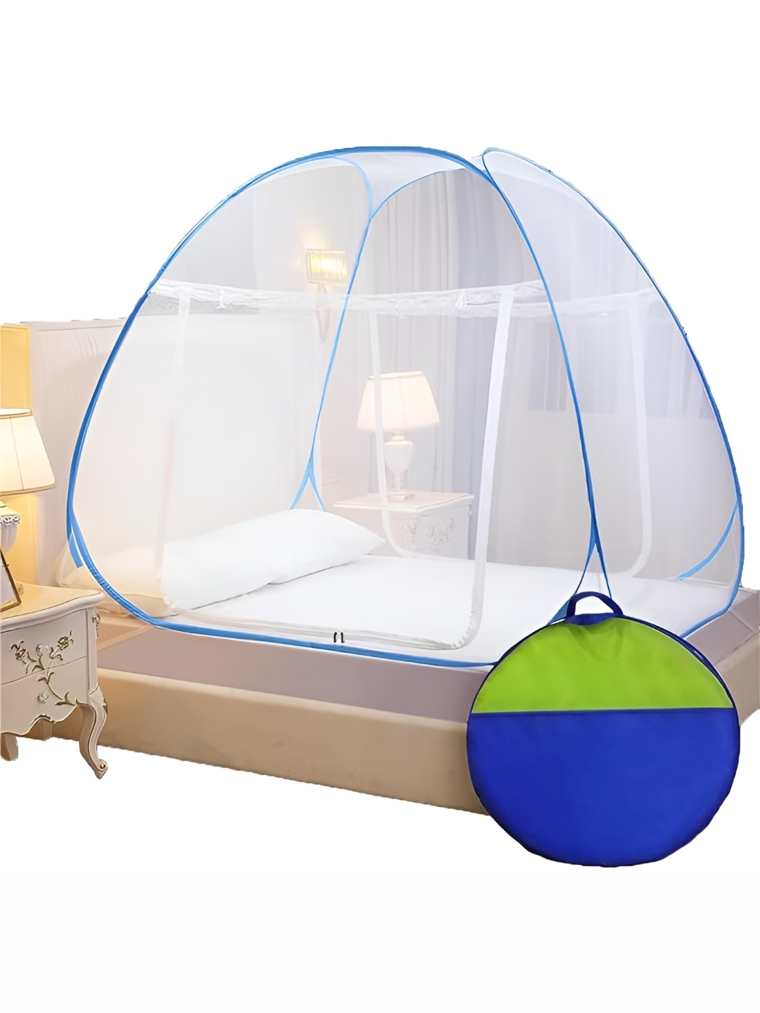 

LA VERNE Pink King Size Premium Strong and duranle Tent Mosquito Net