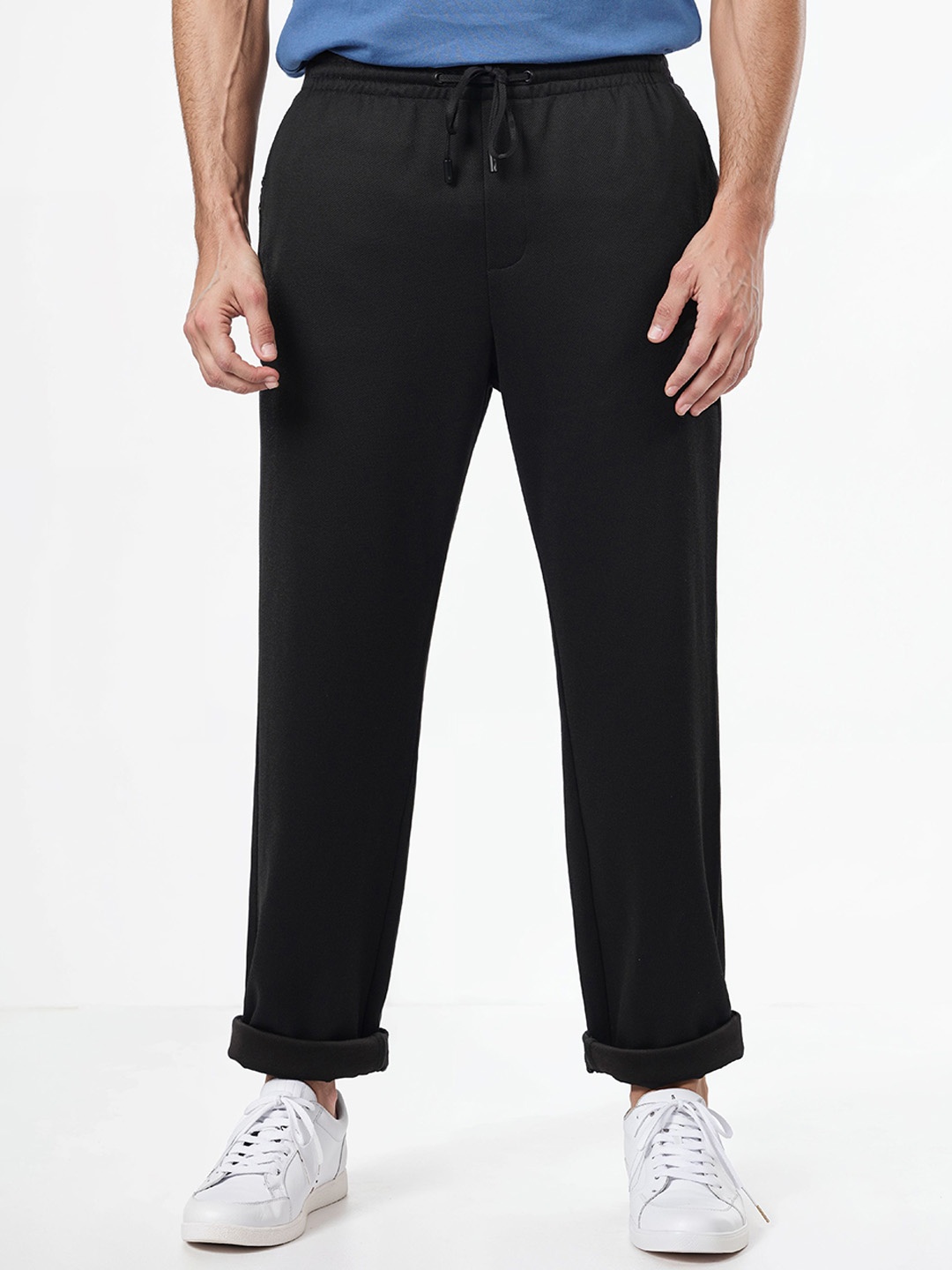 

Celio Men Regular Fit Trousers, Black