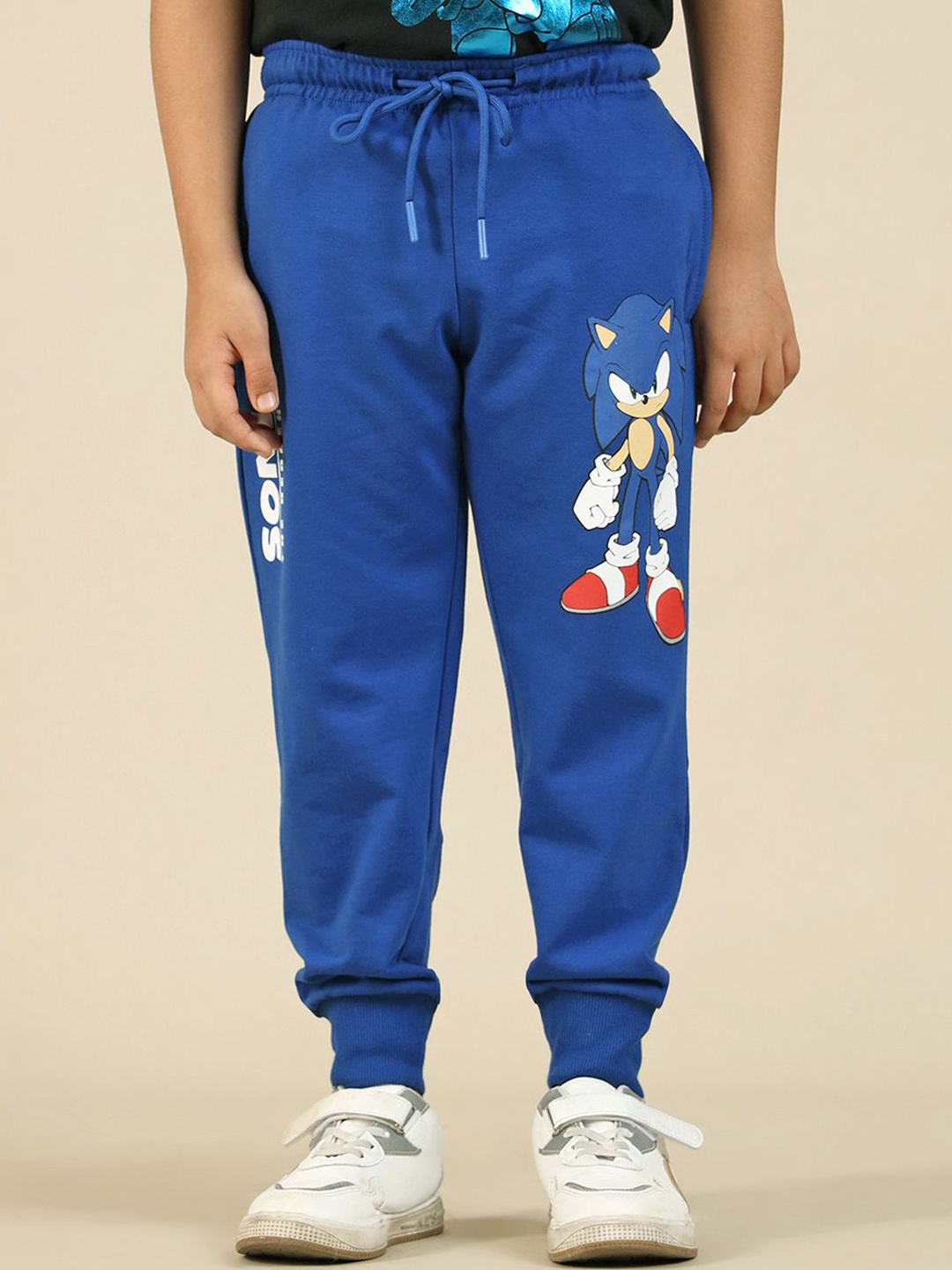 

Kids Ville Boys Sonic Printed Regular Fit Joggers, Blue