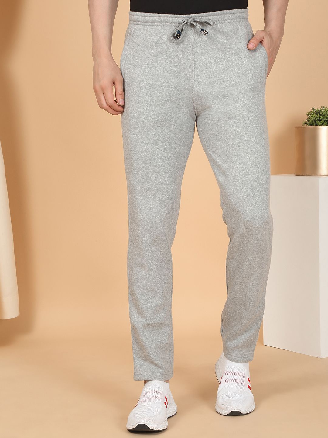 

Sweet Dreams Men Regular Fit Mid-Rise Track Pants, Grey