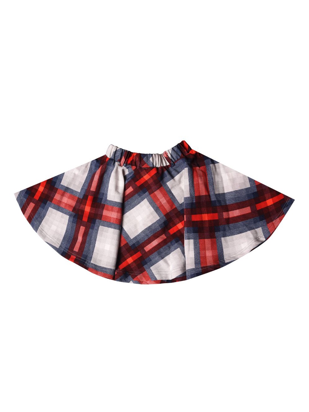 

Hunny Bunny Girls Checkered Flared Skirt, Navy blue