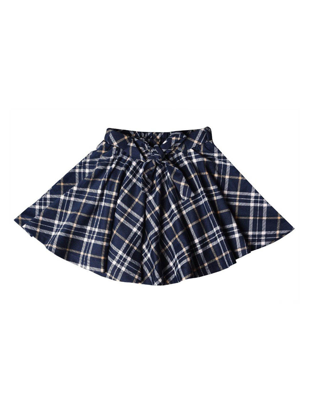 

Hunny Bunny Girls Checked Flared Skirt, Navy blue