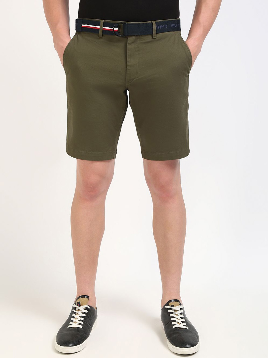 

Tommy Hilfiger Men Above Knee Regular Fit Shorts, Olive