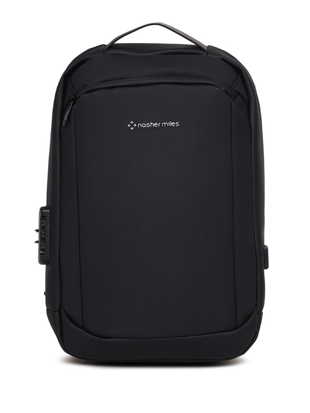 

Nasher Miles Queens 22L Polyester Laptop Backpack with Number Lock & USB charging, Black