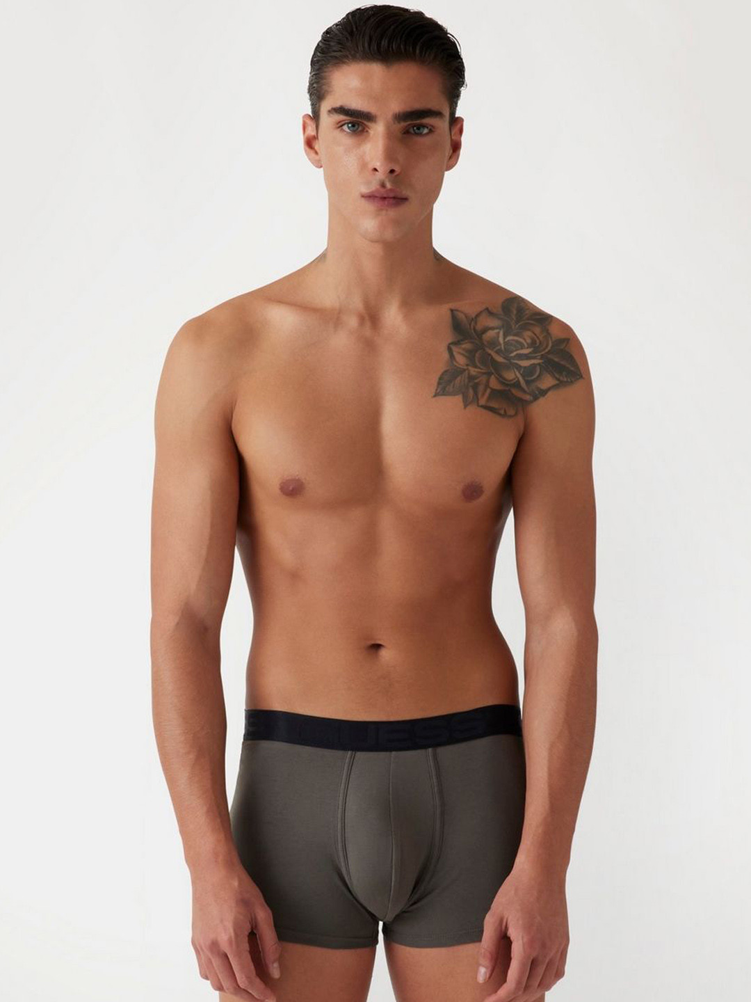 

Guess Cotton Blend Men Pack of 3 Solid Trunk, Multi