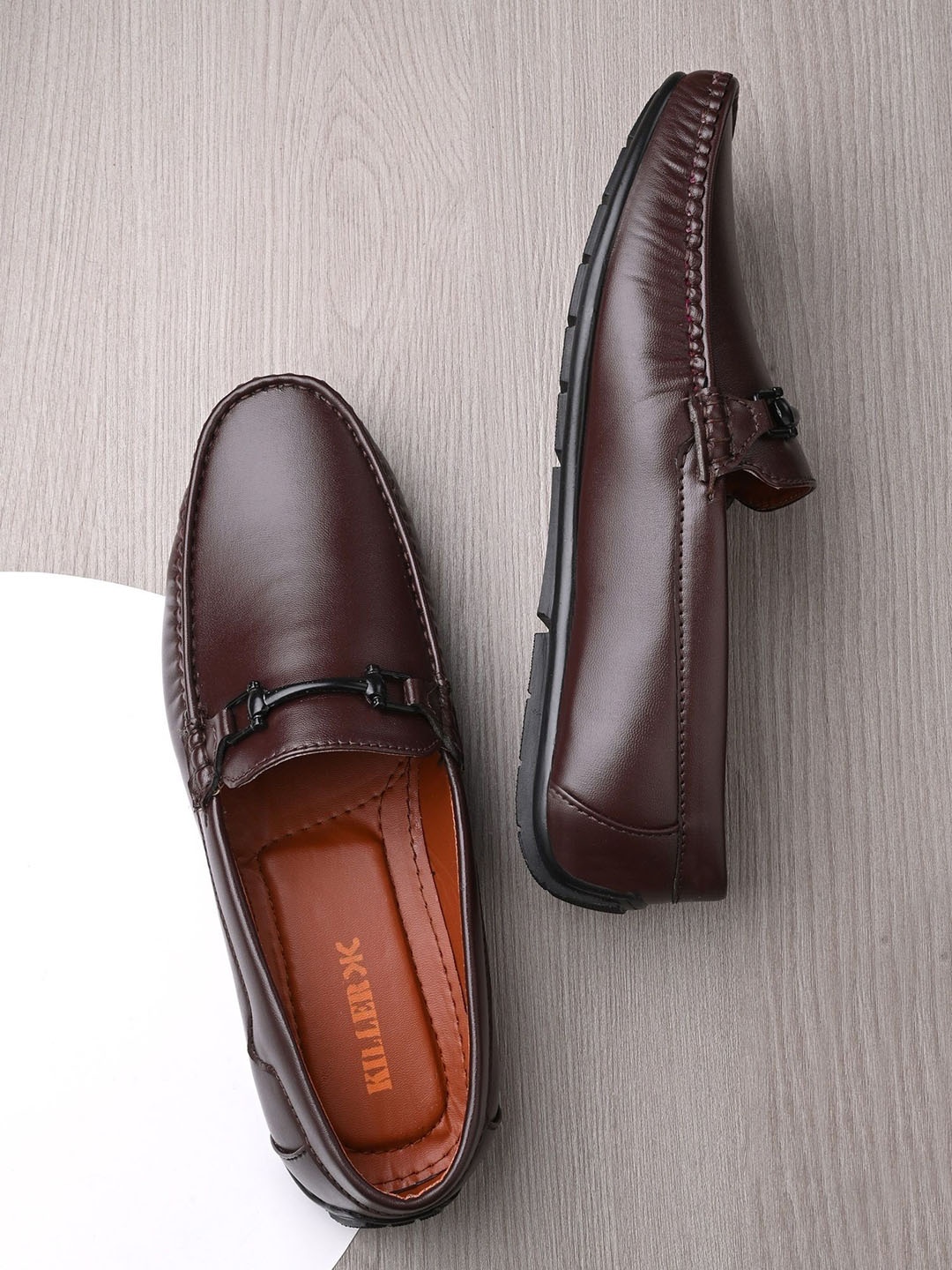 

Killer Men Round Toe Loafers, Brown