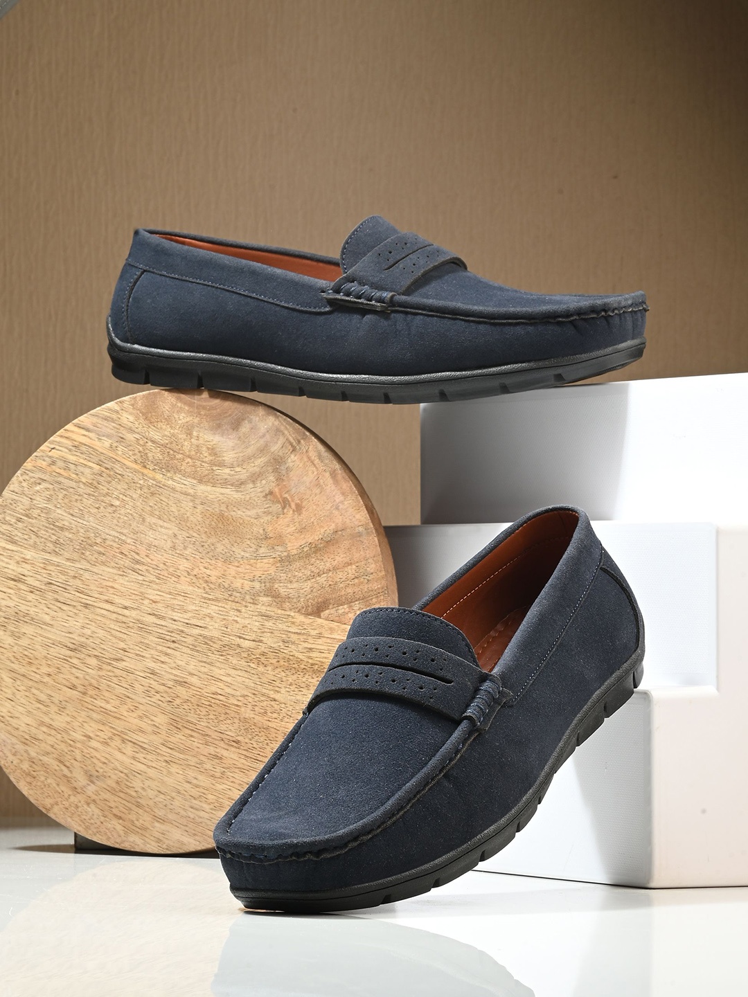 

Killer Men Round Toe Loafers, Blue