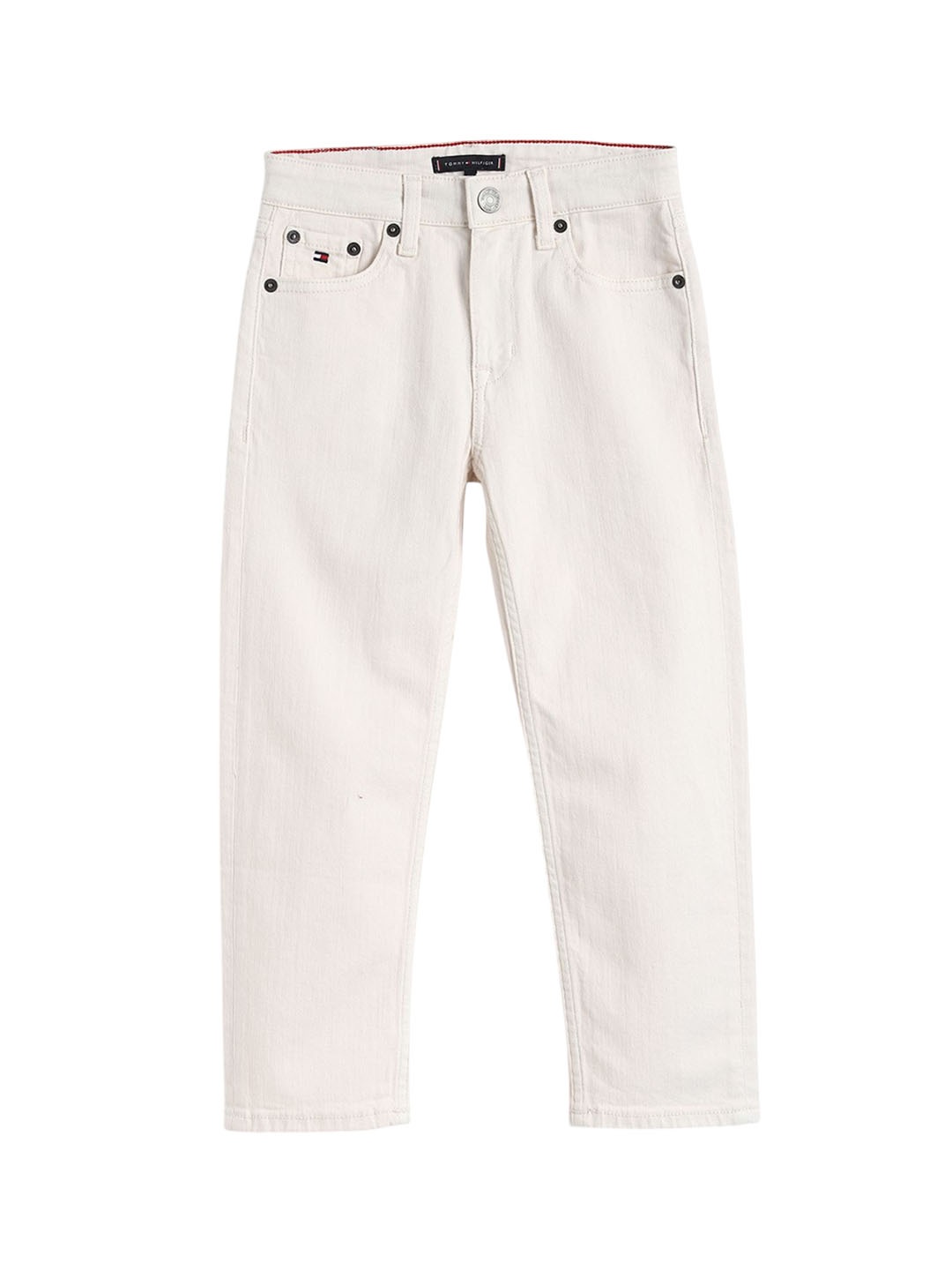 

Tommy Hilfiger Fashion Boys Cotton Relaxed Fit Jeans, Off white
