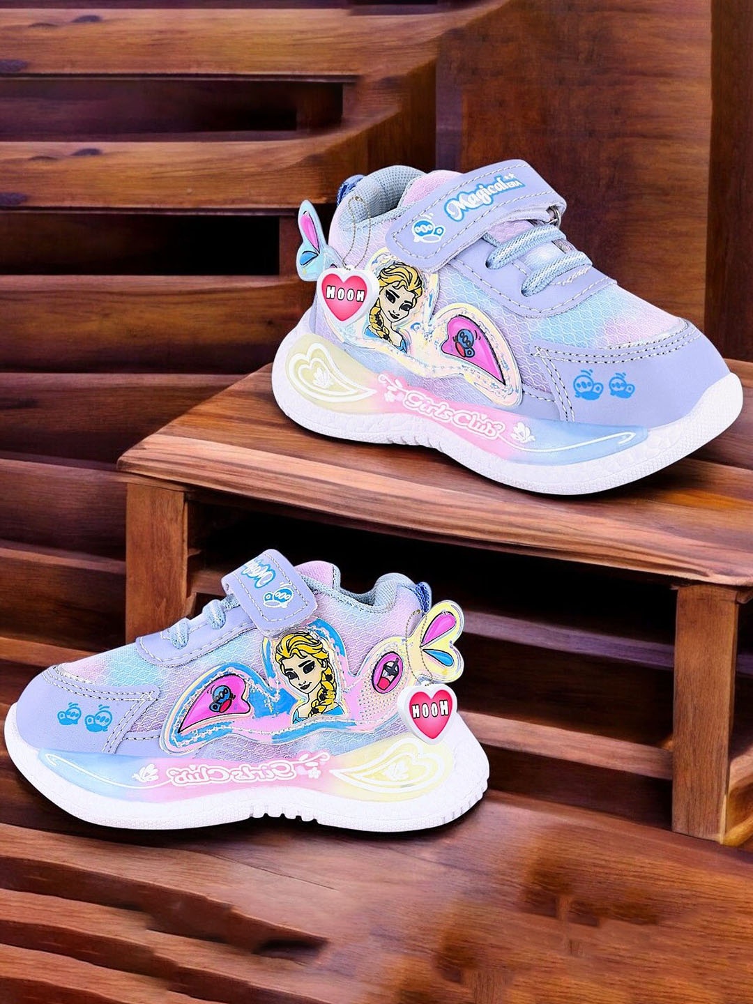 HOOH Now Comfort in Fashion Kids Barbie Perforations Sneakers, Lavender