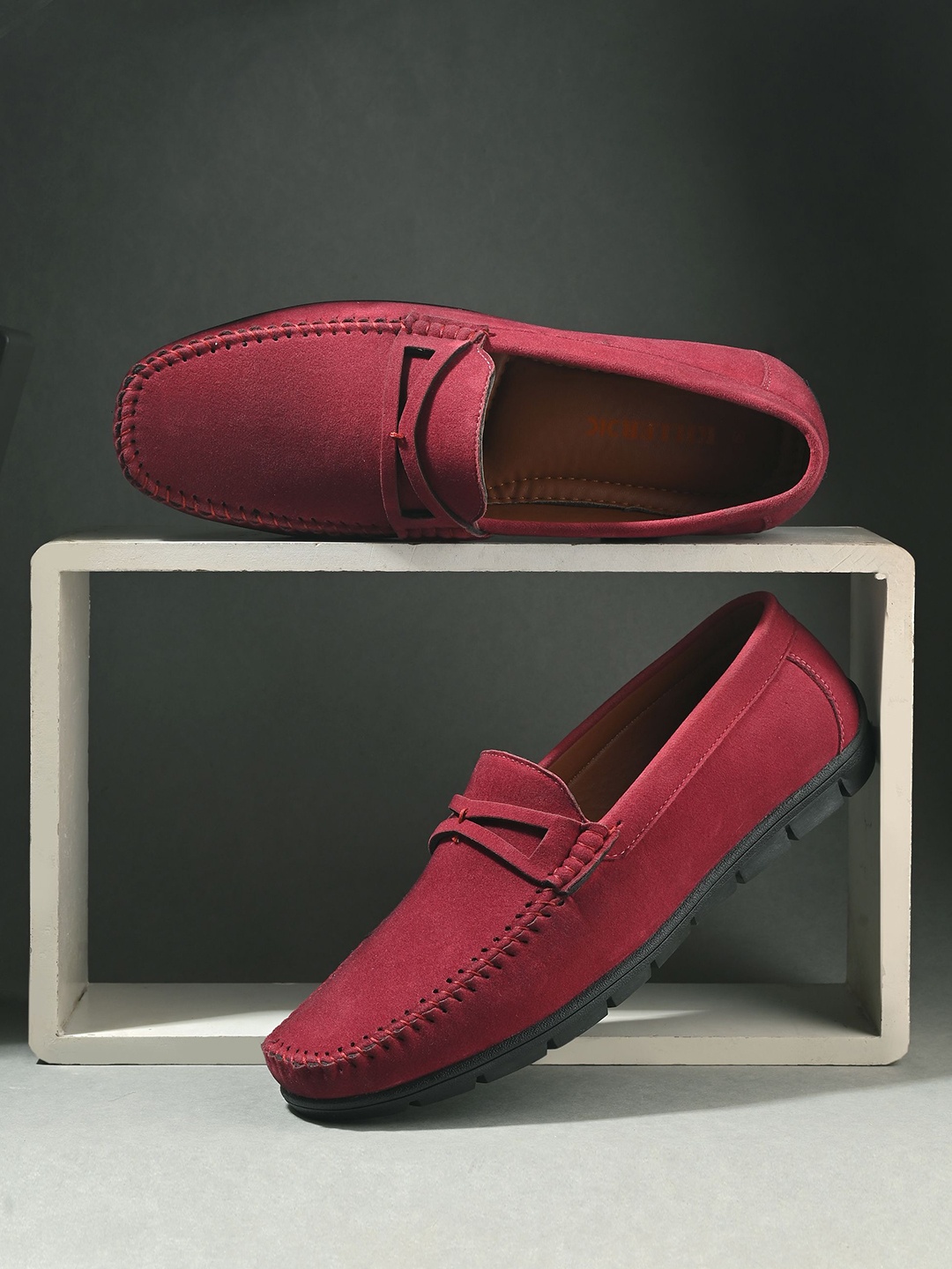 

Killer KL50001 Men Round Toe Loafers, Red