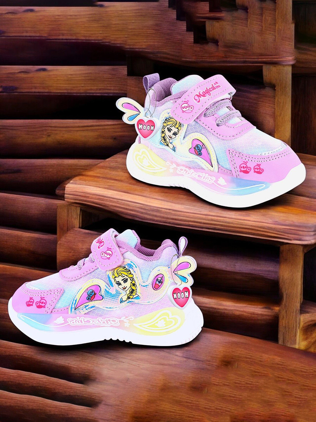 

HOOH Now Comfort in Fashion Kids Lightweight Perforations Sneakers, Purple