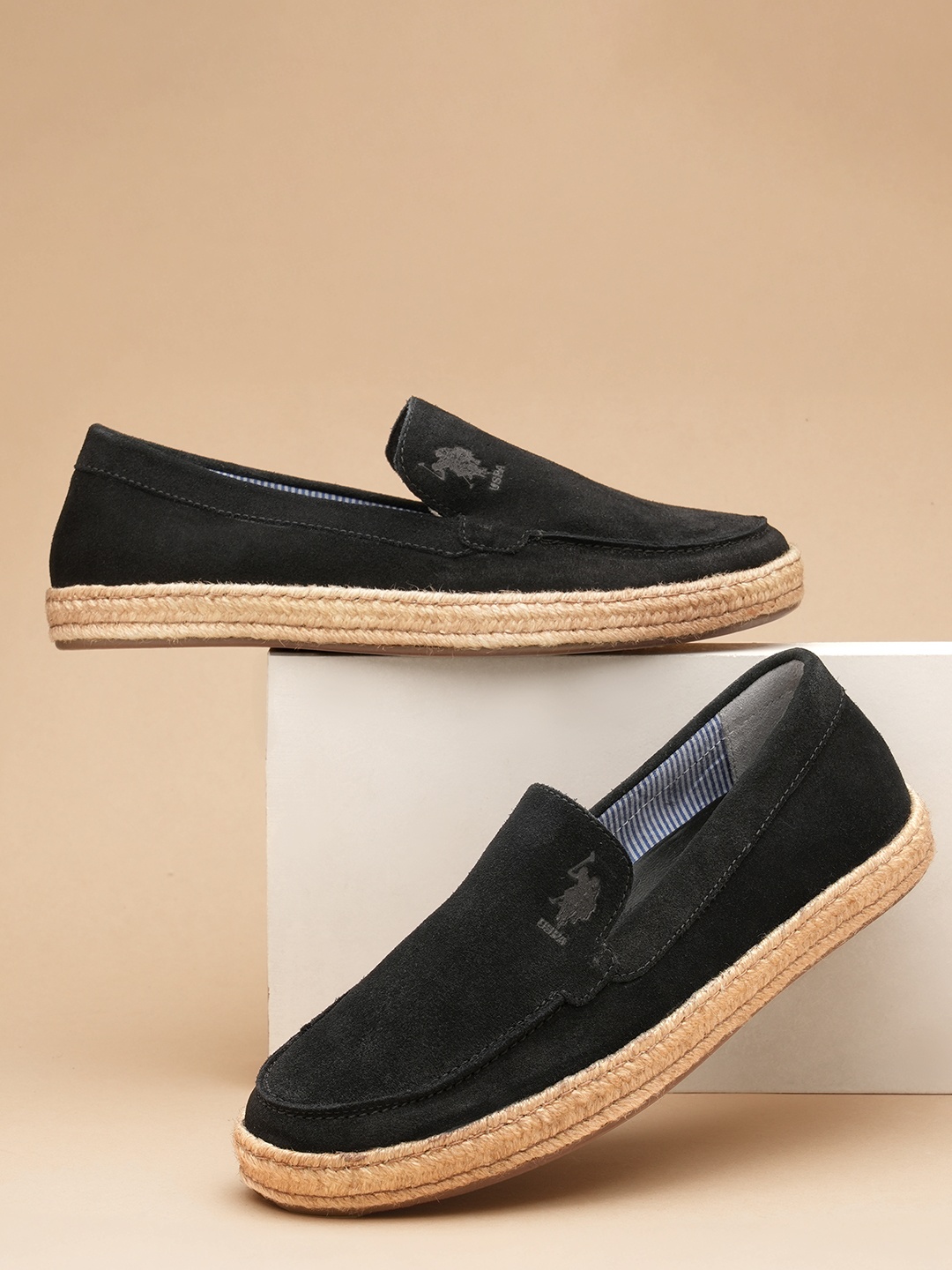 

U.S. Polo Assn. OUDI Men Penny Loafers, Black