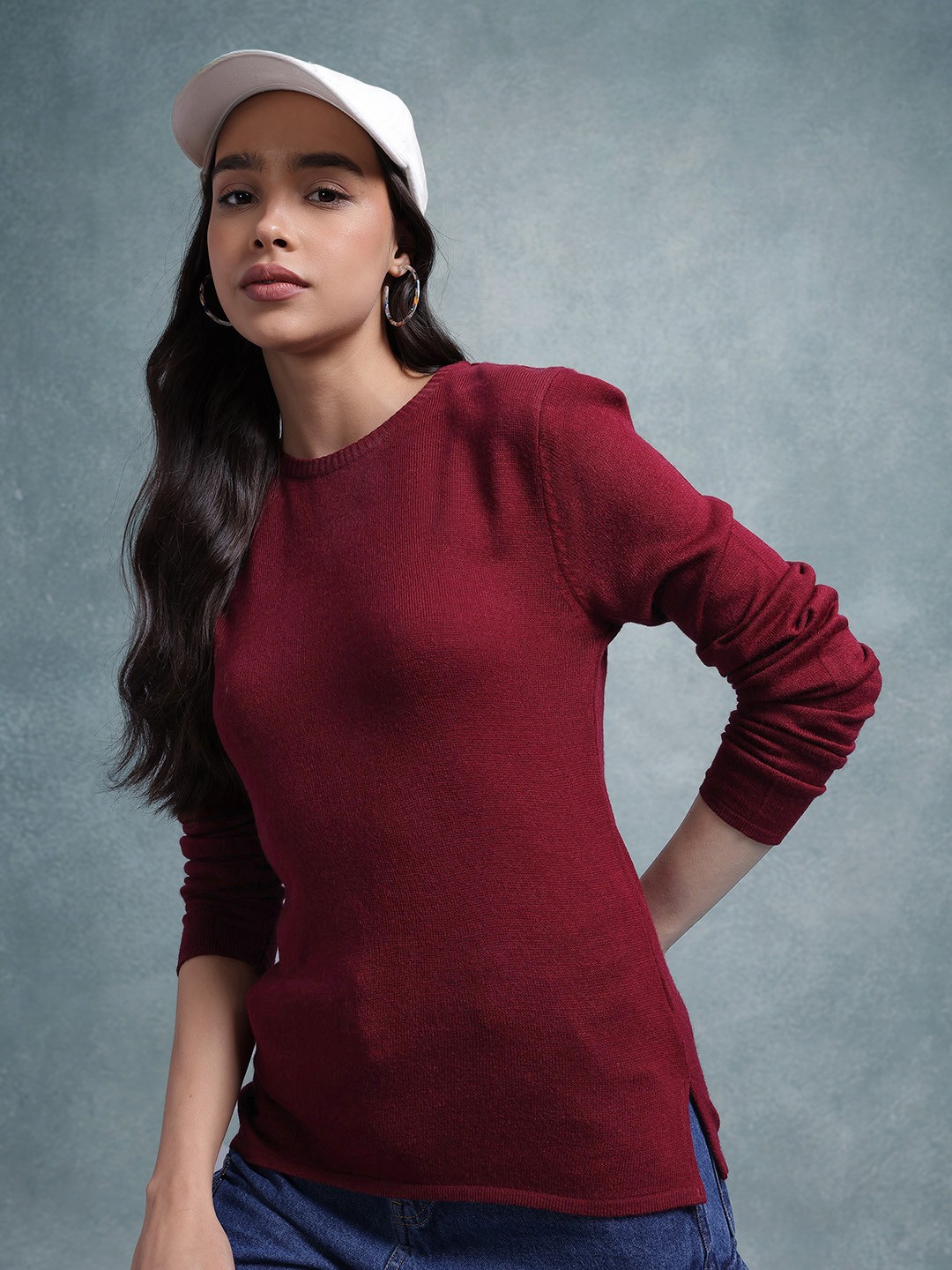 

Roadster Women Pullover, Maroon