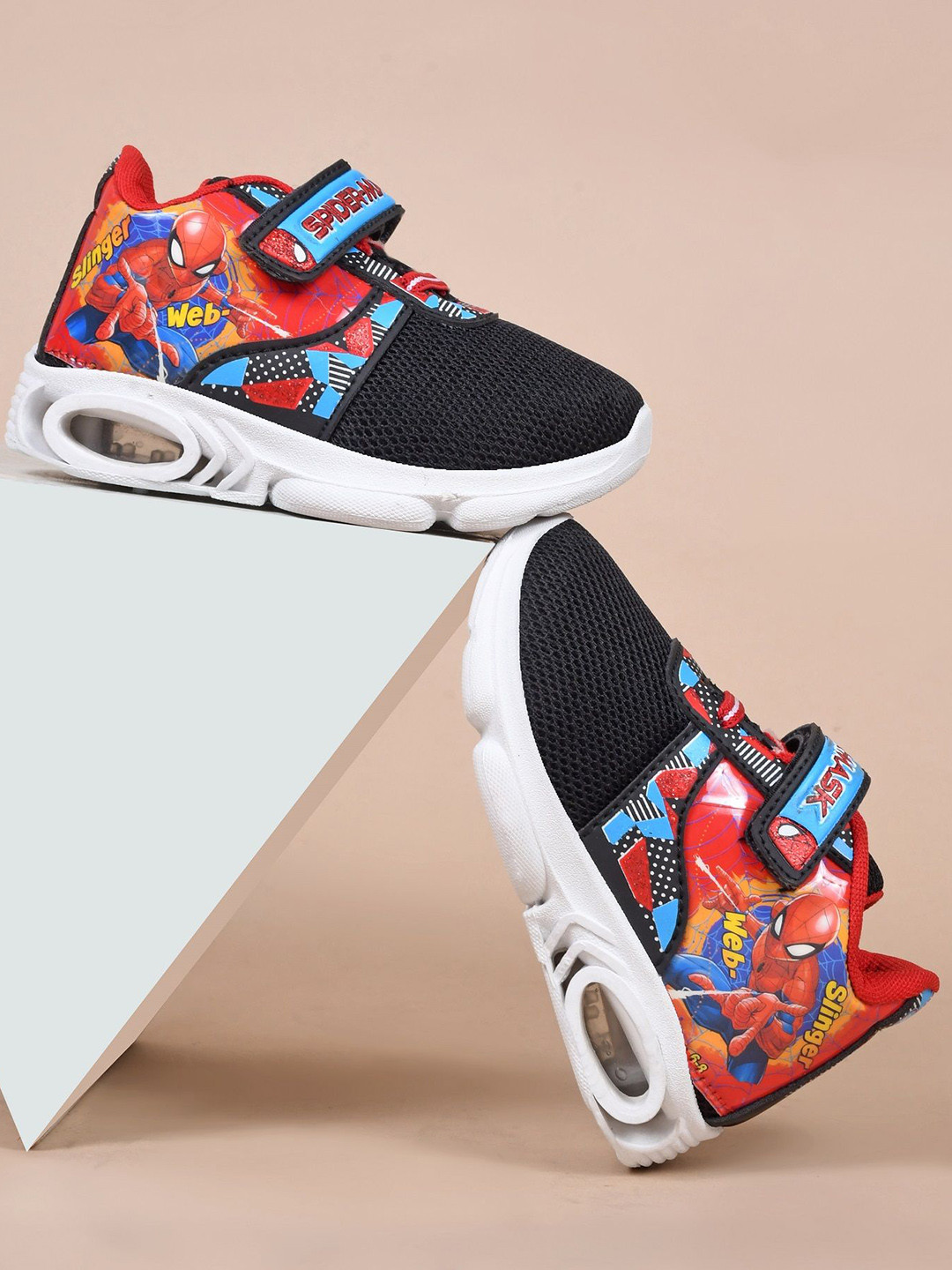 

TRYME Kids Printed Sneakers, Black