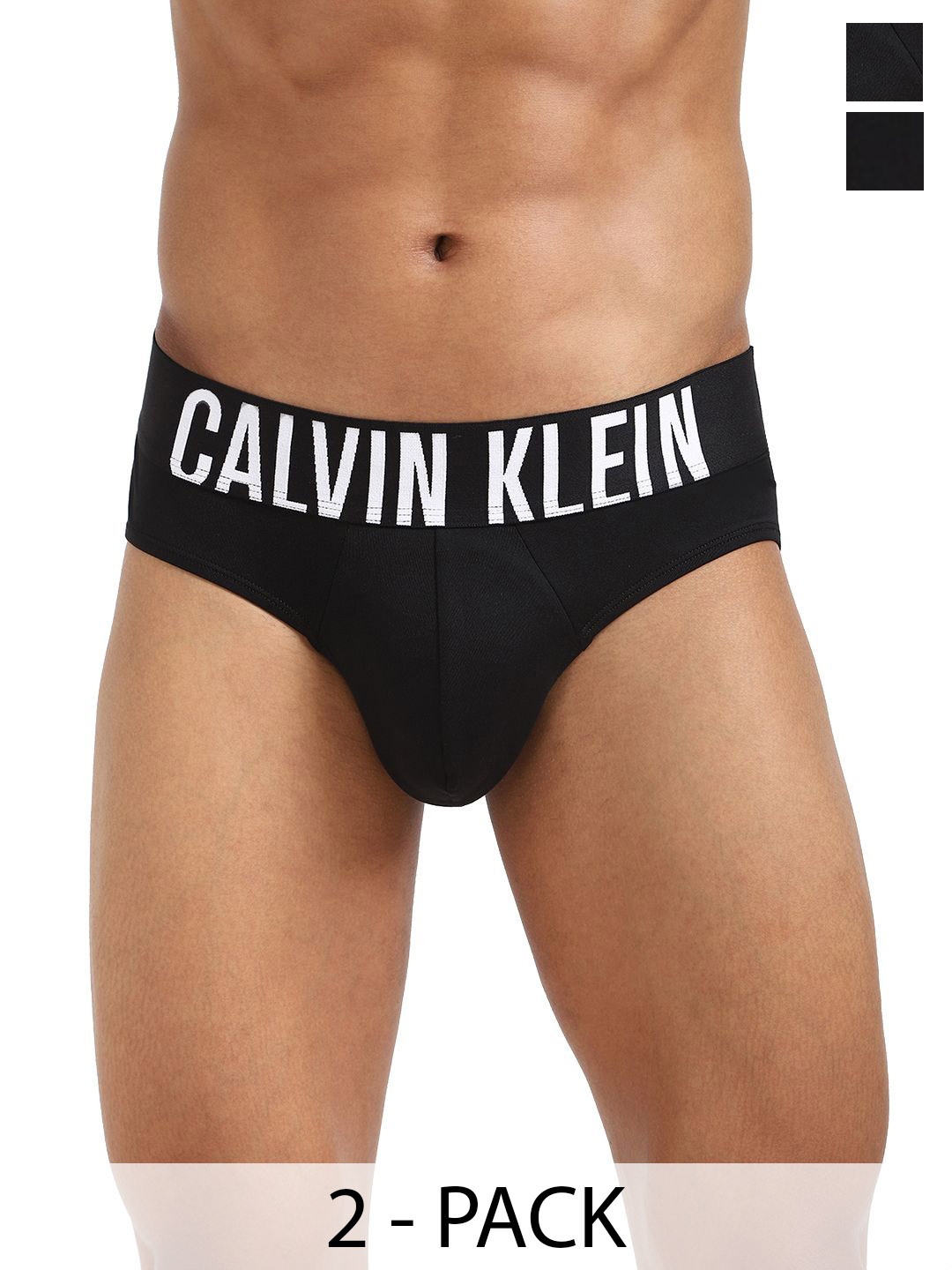 

Calvin Klein Underwear Men Pack of 2 Logo-Detail Basic BriefsHIP BRIEF 3PK, Black