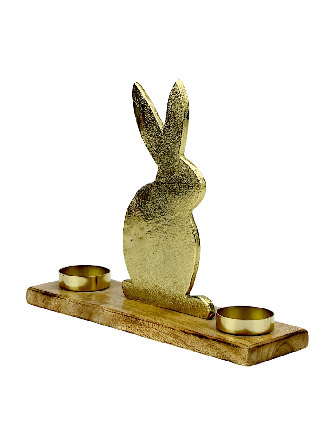 

Hind Decor 2-Pcs Handcrafted Candle Holder, Gold