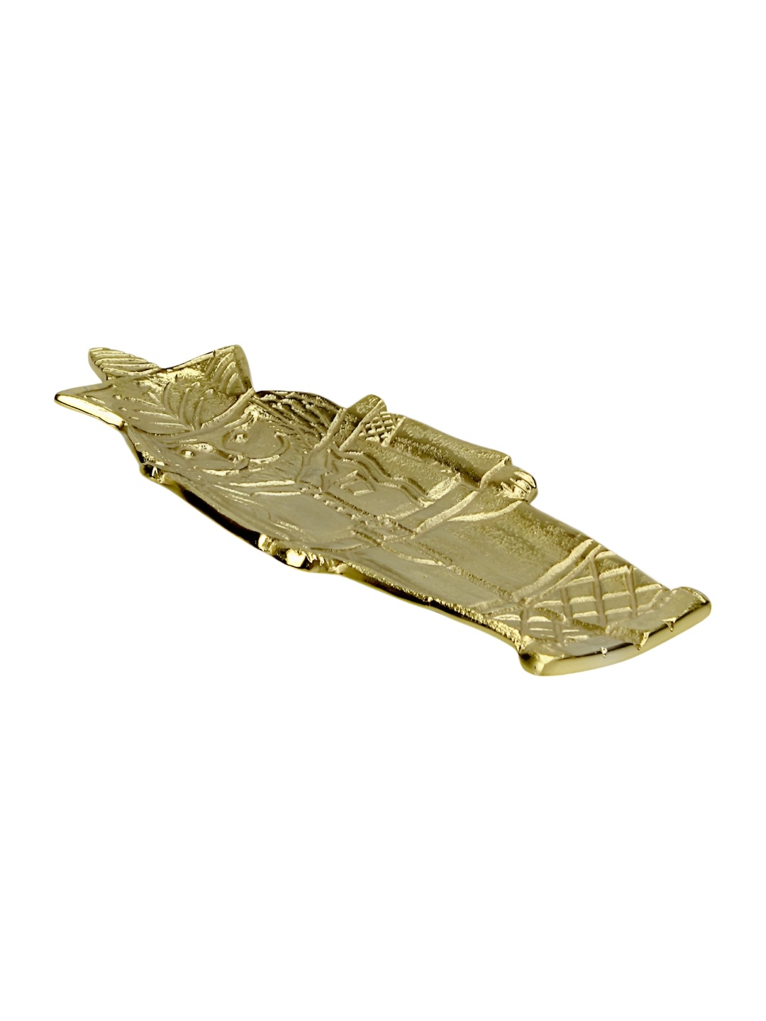 

Hind Decor Gold Toned Christmas Nutcracker Soldier Tray