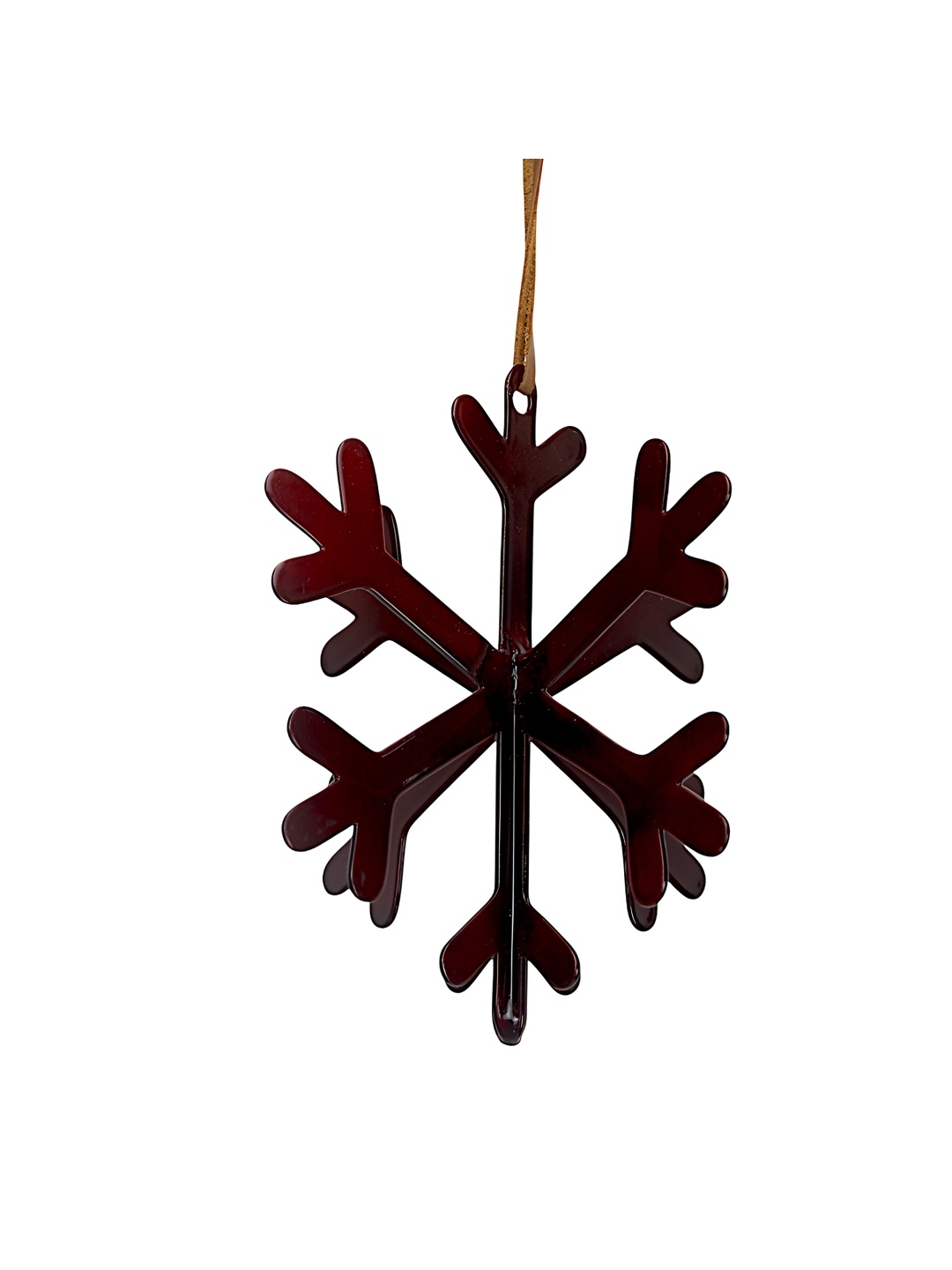 

Hind Decor Dark Red Metallic Hanging Christmas Snowman