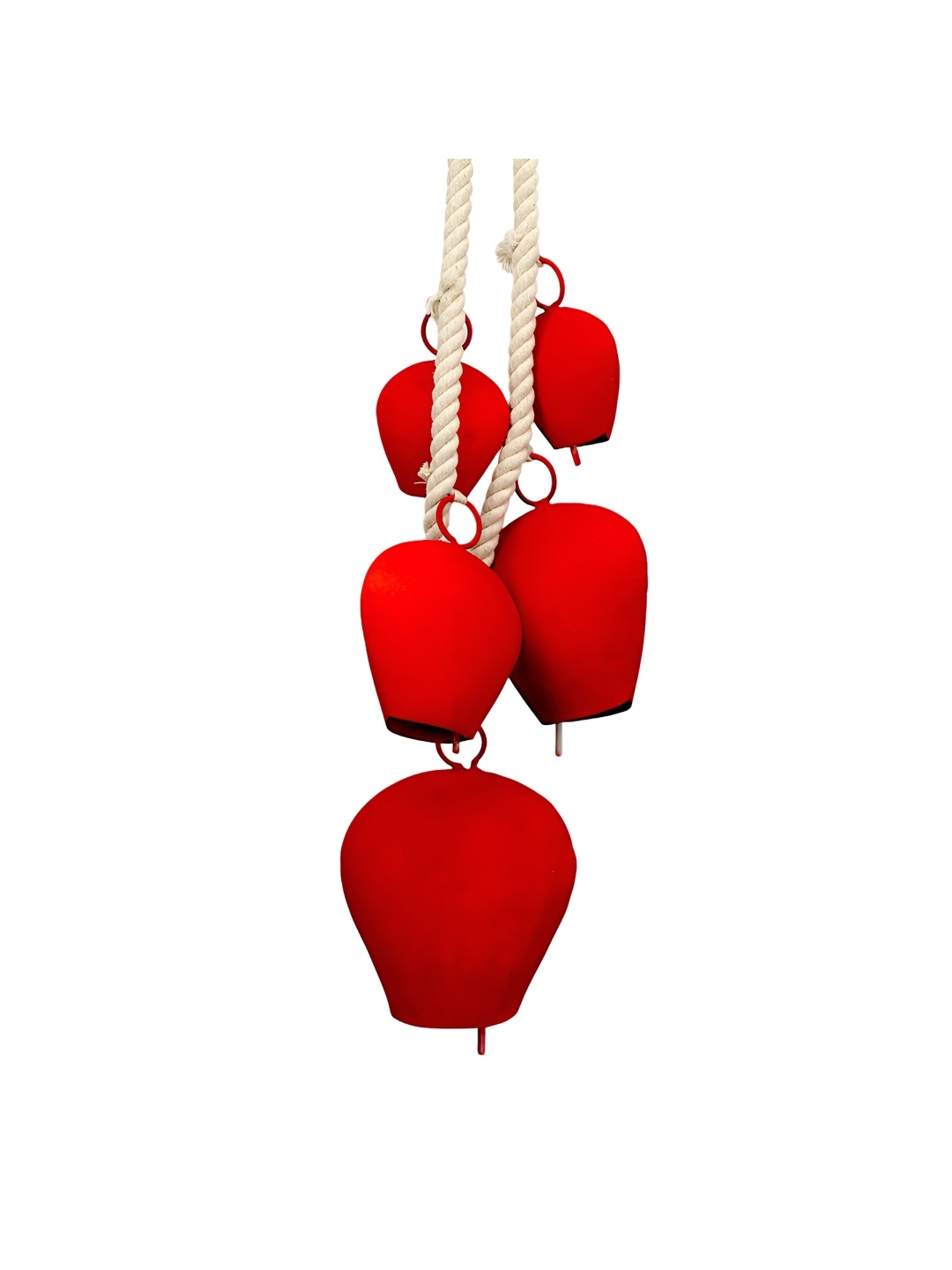 

Hind Decor Red Velvet Red Hanging Christmas Bells