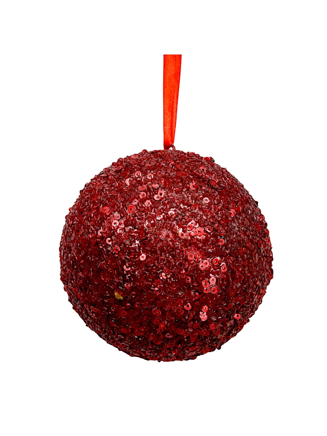 

Hind Decor Red Metallic Hanging Christmas Ball