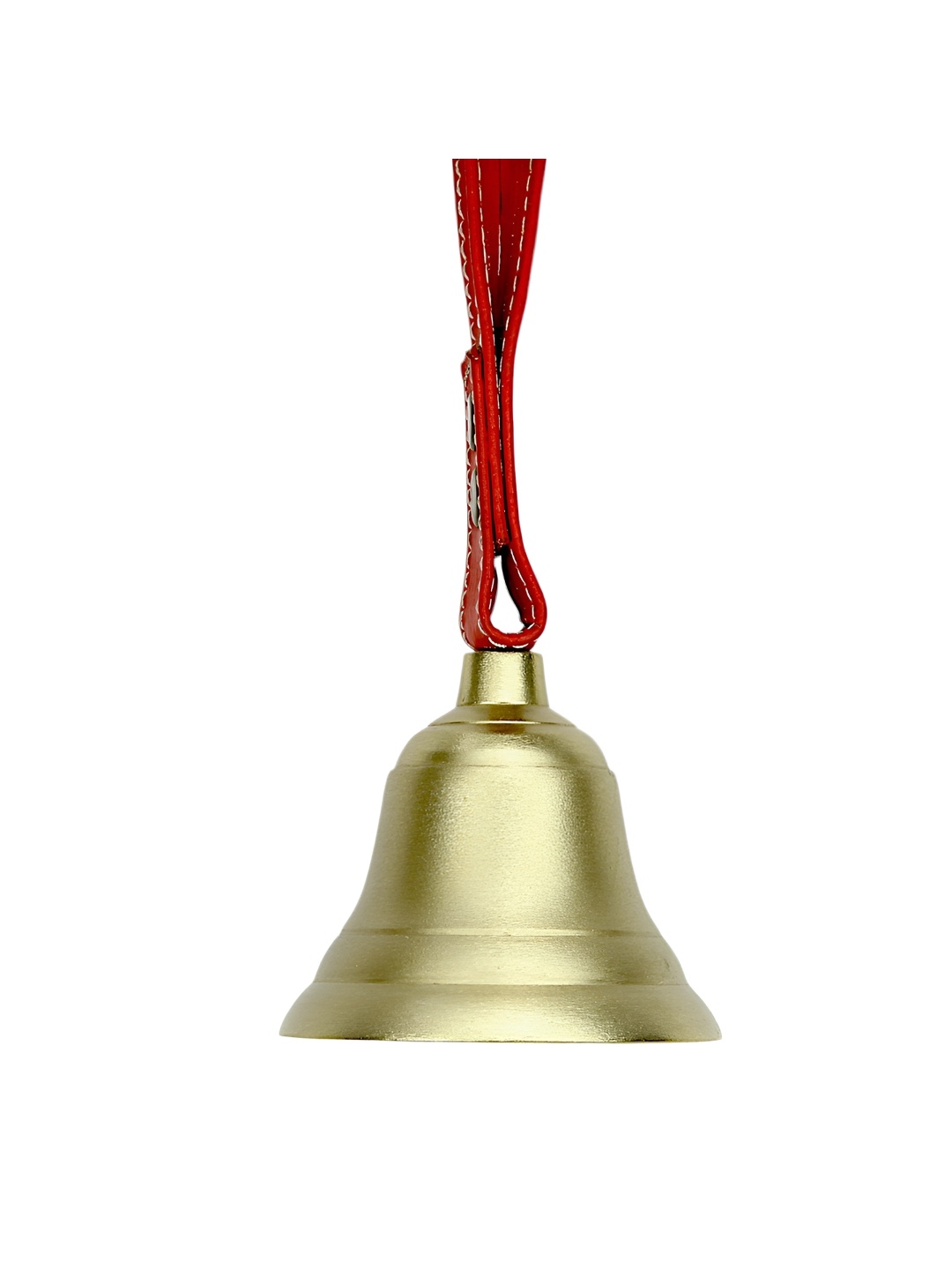 

Hind Decor Gold-Toned & Red Metallic Hanging Christmas Bell