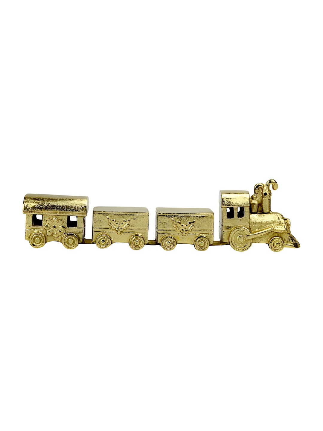 

Hind Decor Gold-Toned Minimalistic Train Figurine Showpiece