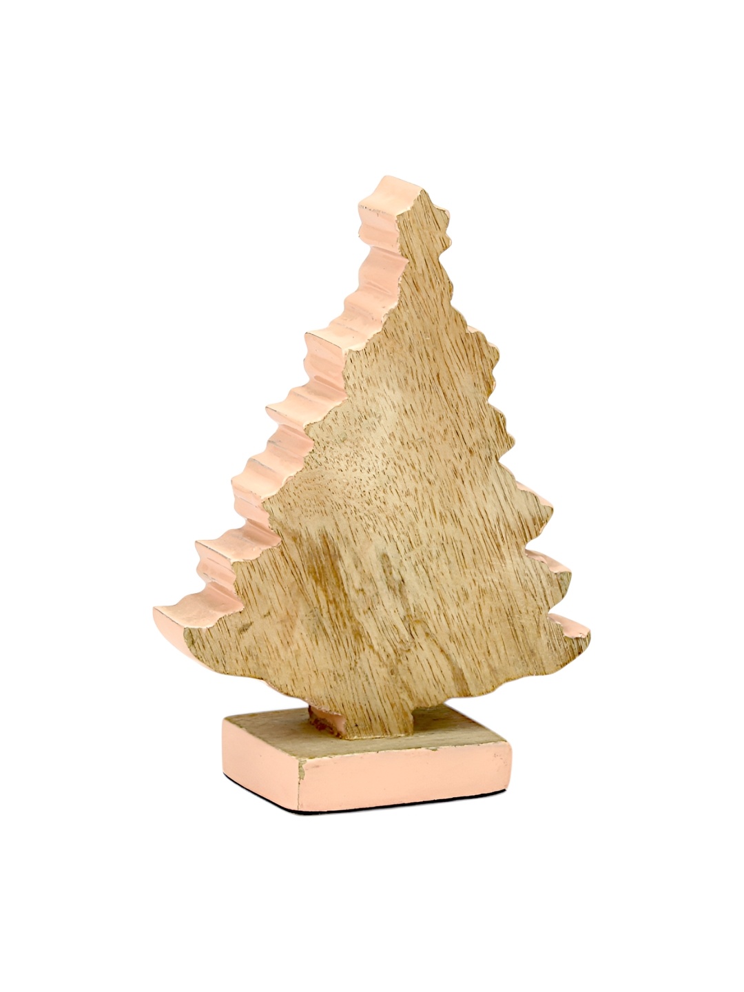 

Hind Decor Pink & Brown Textured Wooden Christmas Tree