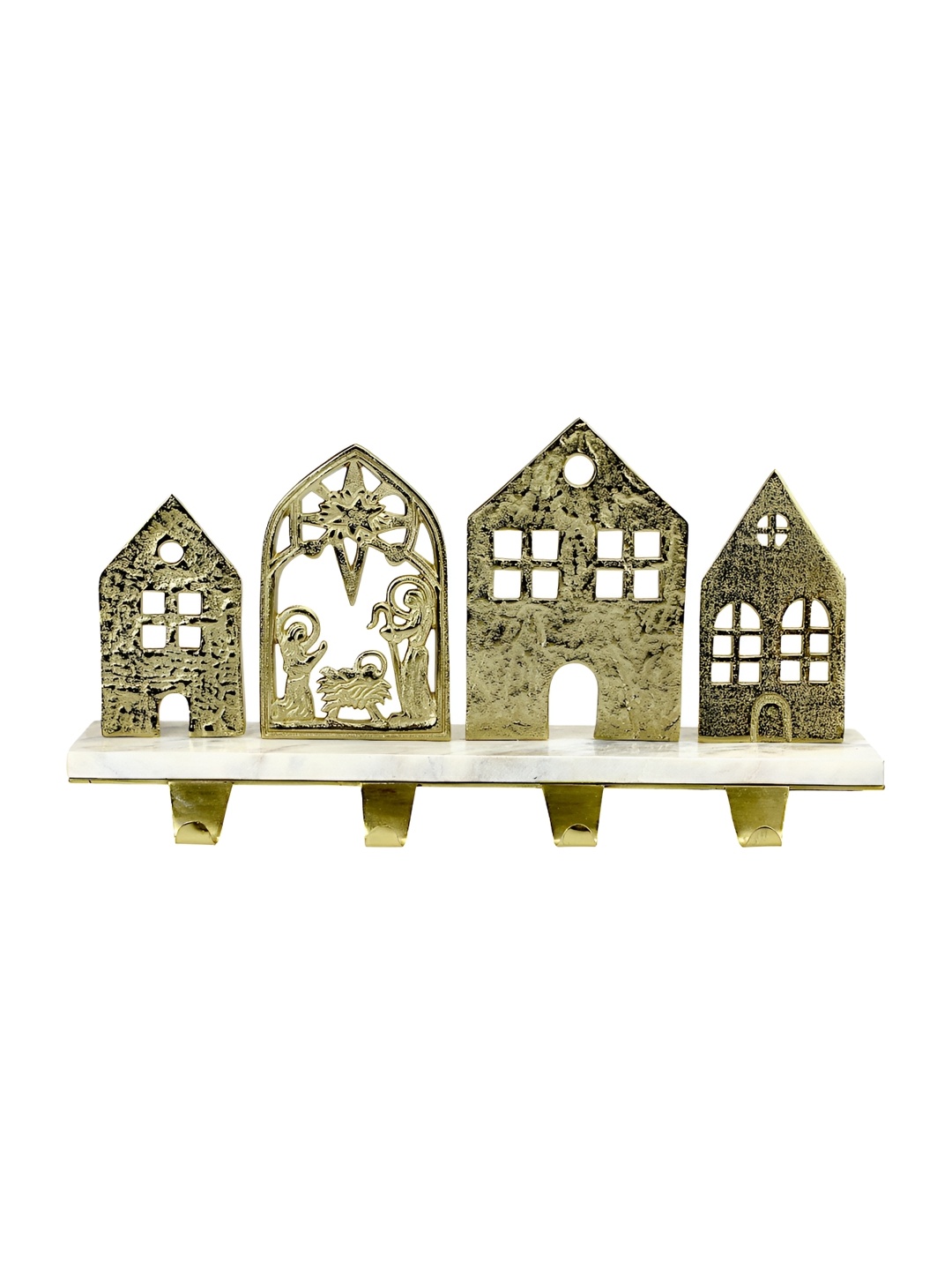 

Hind Decor Gold Toned Christmas Stocking Holder