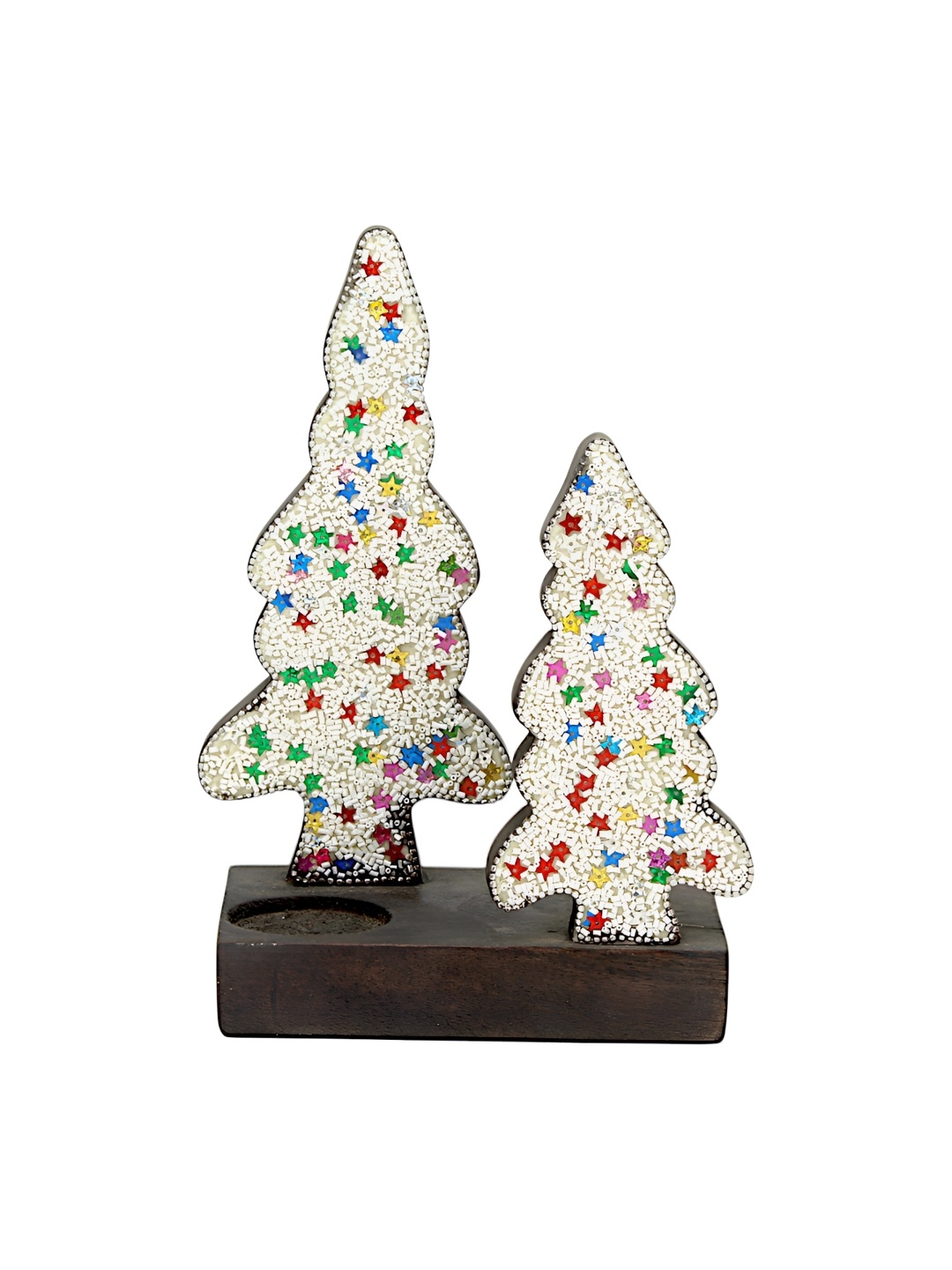 

Hind Decor White & Brown Tree On Wooden Base Figurine