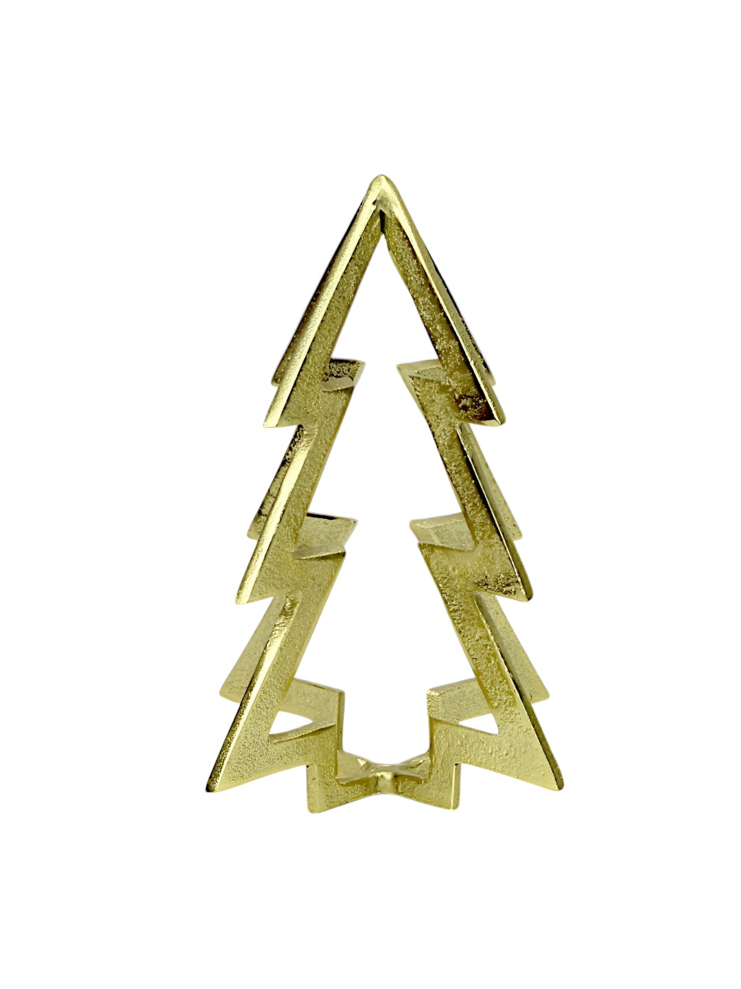 

Hind Decor Gold-Toned Textured Aluminium Christmas Tree Curio Showpiece