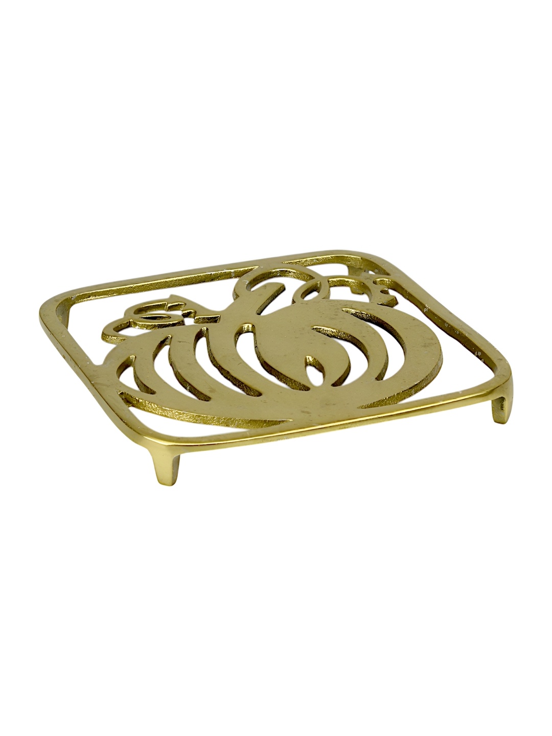 

Hind Decor Gold-Toned Textured Tray for Serving